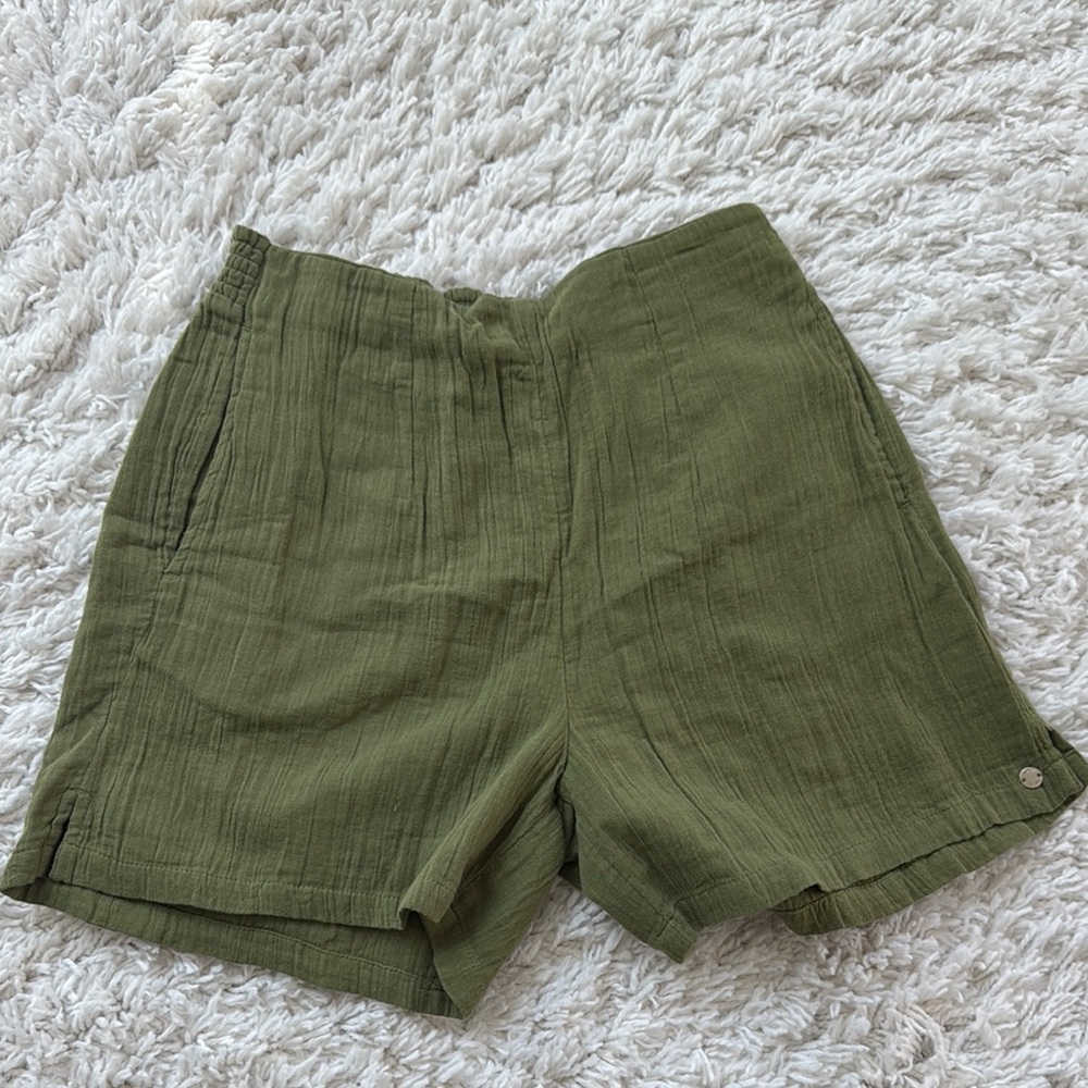 Olive Green Women's Shorts